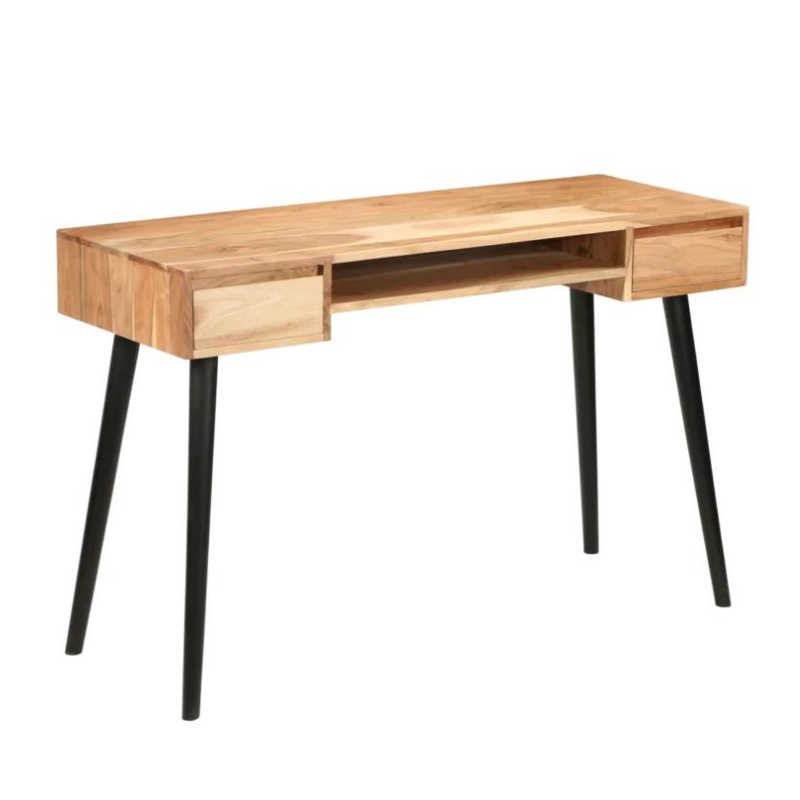 Industrial Study Desk with Laptop Space and 2 storage boxes