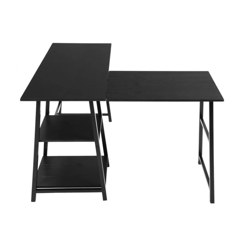 L-shaped double side study table