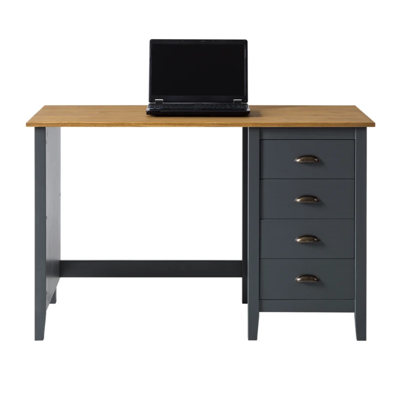 Simple Study Desk with four storage boxes