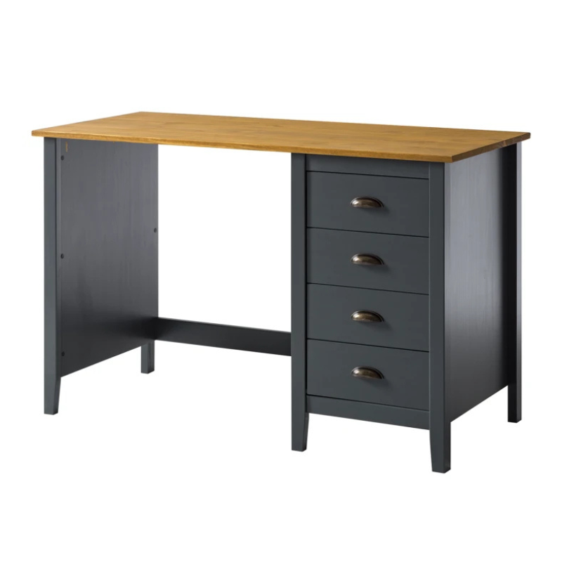 Simple Study Desk with four storage boxes